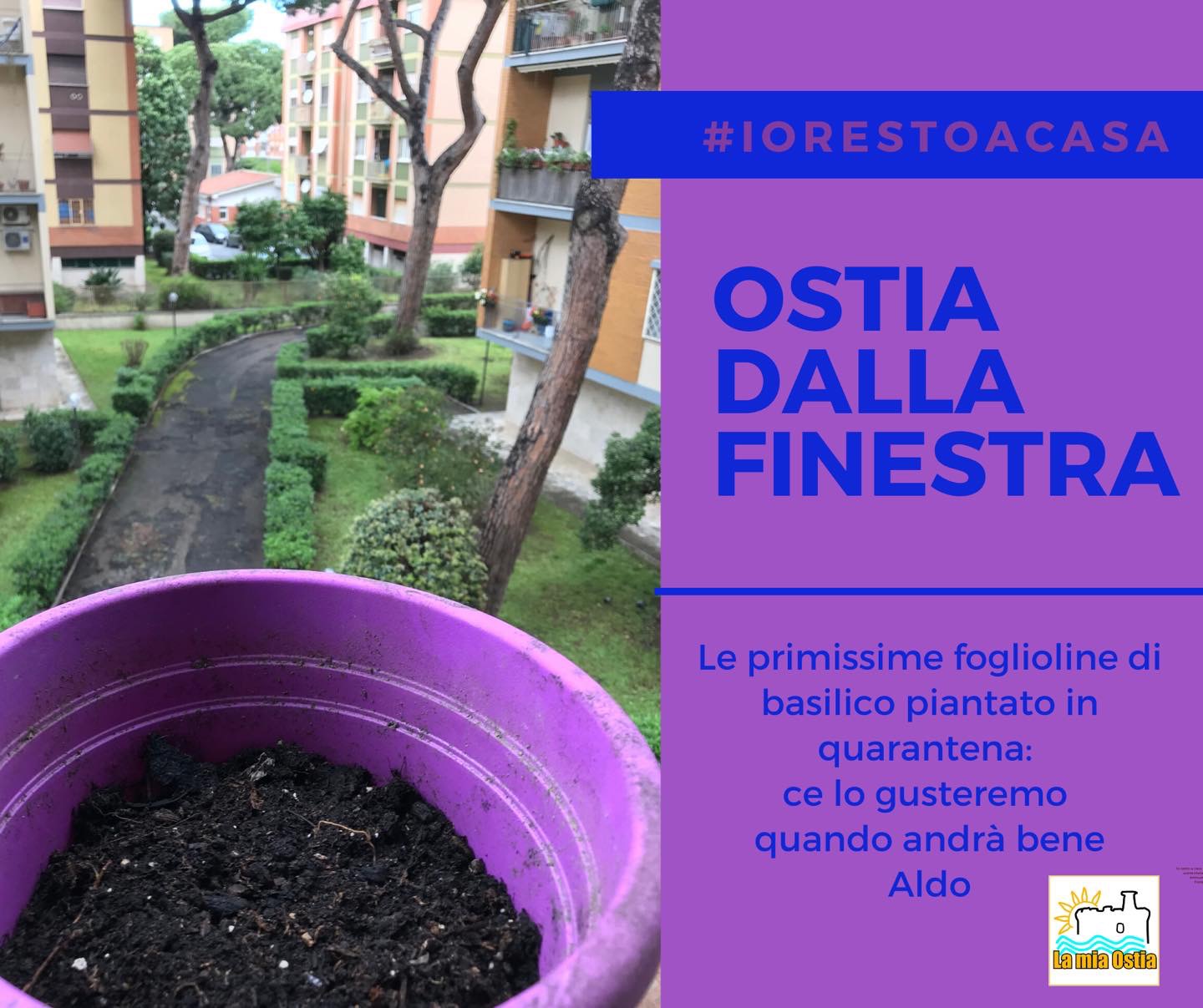 Ostia dalla finestra: mese di aprile